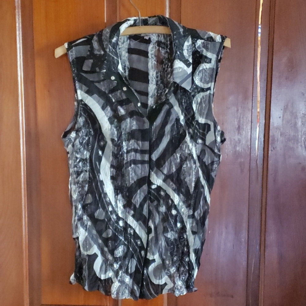 Araz Sheer Sleeveless Dress Top